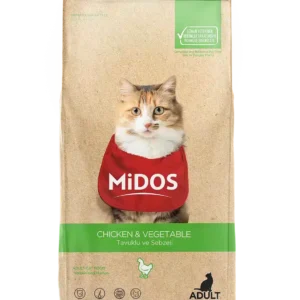 MİDOS Adult Cat – Hairball – Chicken&Vegetables 2kg