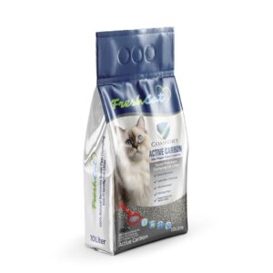 FRESHCAT კატის ქვიშა 10ლ - აქტივირებული ნახშირი